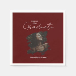 Guardanapo De Papel Formatura Marrom Personalizável com Foto e Texto