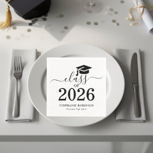 Guardanapo De Papel Formatura Minimalista Moderna 2026