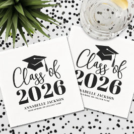 Guardanapo De Papel Formatura Minimalista Personalizada