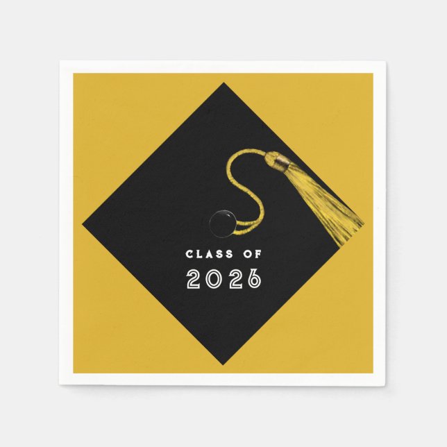 Guardanapo De Papel Formatura Ouro 2026 (Frente)