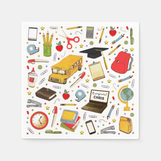 Guardanapo De Papel Formatura Personalizada (Frente)