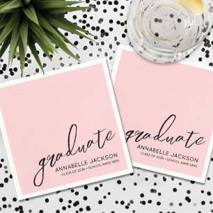 Guardanapo De Papel Formatura Rosa Personalizada