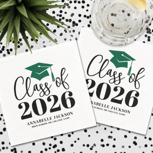 Guardanapo De Papel Formatura Verde Personalizada