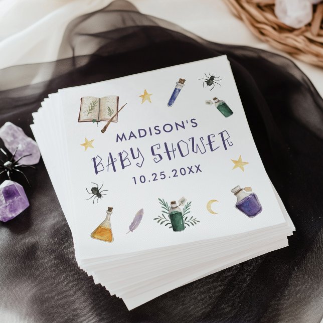 Guardanapo De Papel Fórmulas Mágicas Caprichosas Baby Shower de Hallow (Criador carregado)