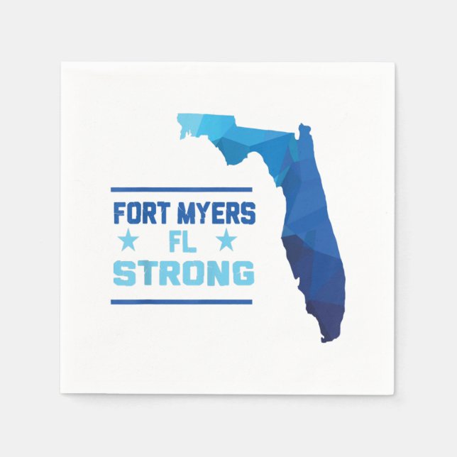 Guardanapo De Papel Fort Myers Flórida Forte (Frente)