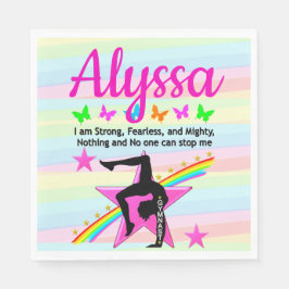 GUARDANAPO DE PAPEL FORTE, SEM MEDO E PODEROSA GINÁSTE