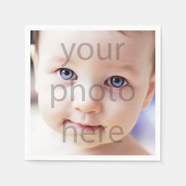 Guardanapo De Papel Foto Aniversário (Frente)