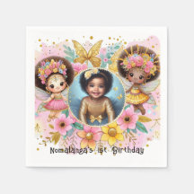 Foto: Aniversário Pequeno Pia Negra Fada Africana