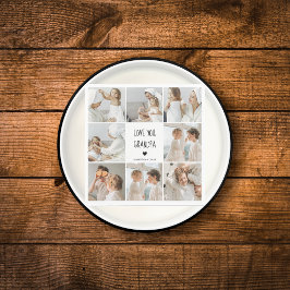 Guardanapo De Papel Foto de Colagem Moderna Ama Seu Avô Melhor Present