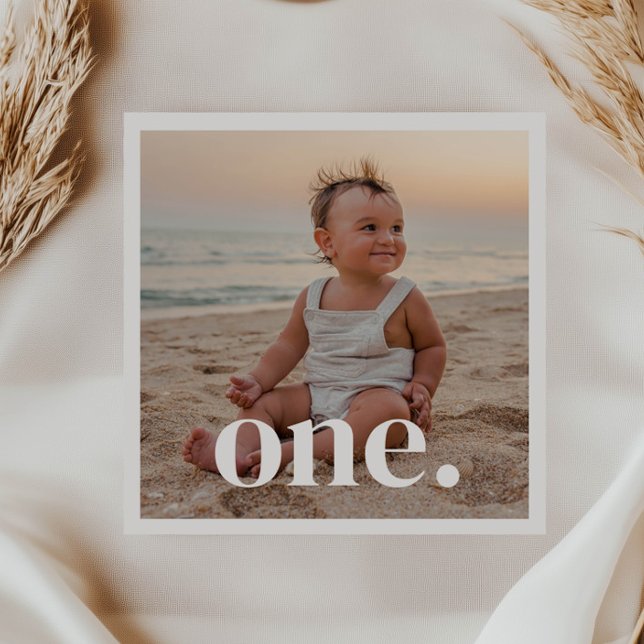 Guardanapo De Papel Foto do primeiro aniversario - um (Criador carregado)