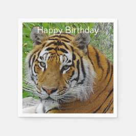 Guardanapo De Papel Foto do rosto do Tigre Siberiano