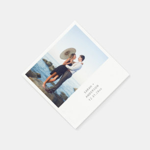 Guardanapo De Papel Foto instantânea Casamento vertical ou Partido Na