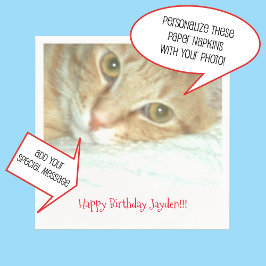 Guardanapo De Papel Foto ou imagem personalizada, Papel de mensagem Ná