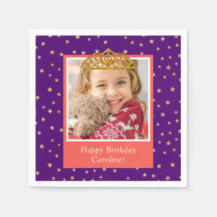 Guardanapo De Papel Foto para Crianças Personalizadas Feliz Aniversári