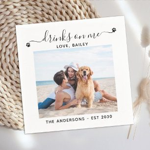 Guardanapo De Papel Foto Personalizada Bebe No Casamento De Pet Do Bar