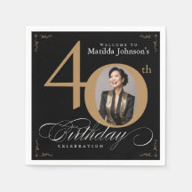 Foto personalizada da caligrafia Dourada aniversár