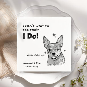 Guardanapo De Papel Foto personalizada de animais de estimação Obrigad