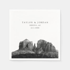 Guardanapo De Papel Foto Personalizada De Casamento Sedona Cocktail Na