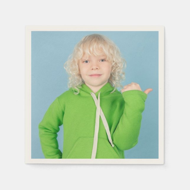 Guardanapo De Papel Foto personalizada de Napkins (Frente)