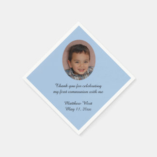 Guardanapo De Papel Foto personalizada personalizada azul de Napkins