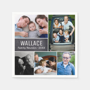 Guardanapo De Papel Foto Personalizada, Quadro, Reunião Familiar