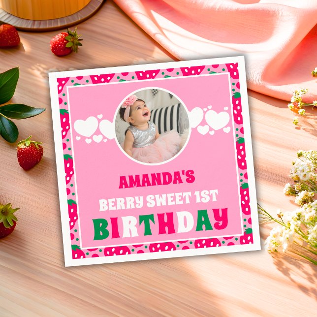 Guardanapo De Papel Fotografia de Celebração de Primeiro Aniversário d (Criador carregado)