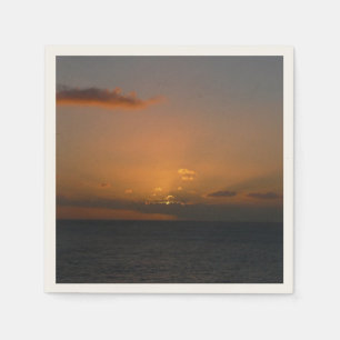 Guardanapo De Papel Fotografia de paisagens do Sol por Trás das Nuven