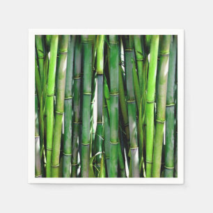 Guardanapo De Papel Fotografia do Bambu Verde
