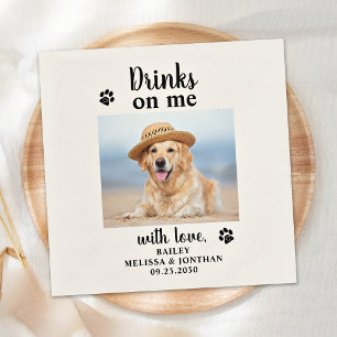 Guardanapo De Papel Fotografias Personalizadas No Casamento Do Pet Do