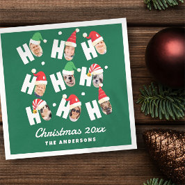 Guardanapo De Papel Fotos da Família Nove, Cute Santa Hats