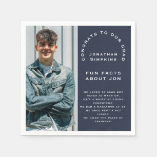 Guardanapo De Papel Fotos Fatos Divertidos Festa de Graduação Masculin