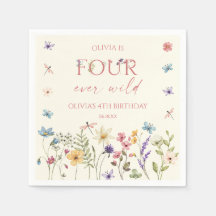 Four Ever Wild Wildflower 4th Birthday Party