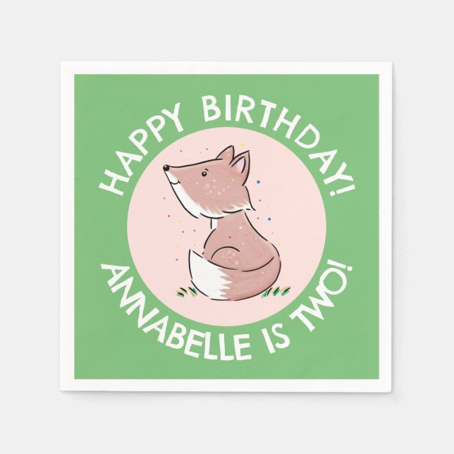 Guardanapo De Papel Fox fox fox fox fox personalizada (Frente)