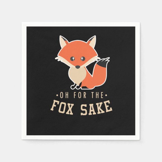 Guardanapo De Papel Fox Funny Sarcast Sarcasm Canidae Carnivore Canine (Frente)