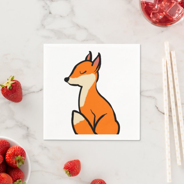 Guardanapo De Papel Fox personalizável (Insitu)