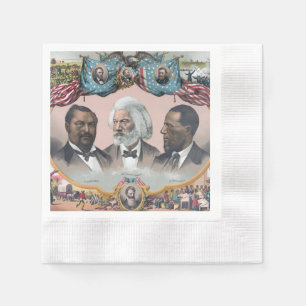 Guardanapo De Papel Fr3d3 Bailey Douglass com Abolicionista Preto