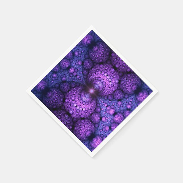 Guardanapo De Papel Fractal de Apofílise - Fusão de Átomos (Canto)