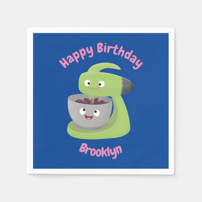 Guardanapo De Papel Fragmentos de cozinha, fraldas de cartoons (Frente)