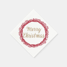 Guardanapo De Papel fraldas-coquetéis de morango de Natal