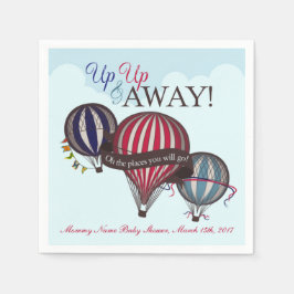 Guardanapo De Papel Fraldas de chá de fraldas de balão a ar quente