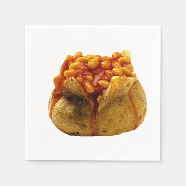 Guardanapo De Papel Fraldas de design de batata e feijão (Frente)
