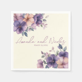 Guardanapo De Papel Fraldas de papel para casamentos, cor-de-rosa