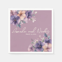 Guardanapo De Papel Fraldas de papel para casamentos, cor-de-rosa