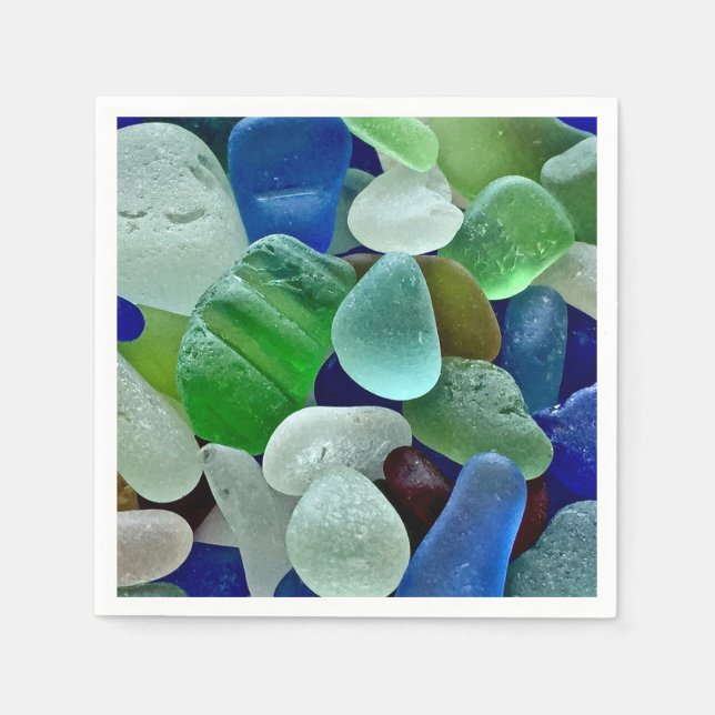 Guardanapo De Papel Fraldas de papel Seaglass (Frente)