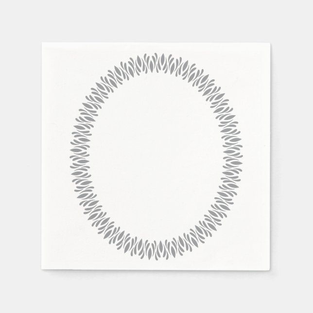 Guardanapo De Papel Frame Elíptico Napkins (Frente)