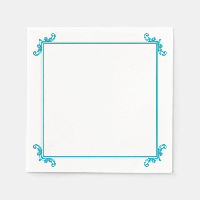 Guardanapo De Papel Frame Flourish Ornamental Napkins (Frente)