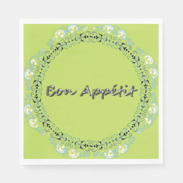 GUARDANAPO DE PAPEL FRANCÊS-FLORAL-FRESCO—NAPKIN-DECOR