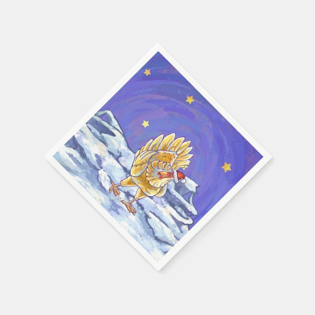 Guardanapo De Papel Frango de Natal (Canto)