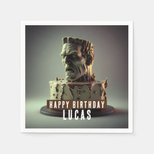 Guardanapo De Papel Frankenstein Head Birthday Chocolate -