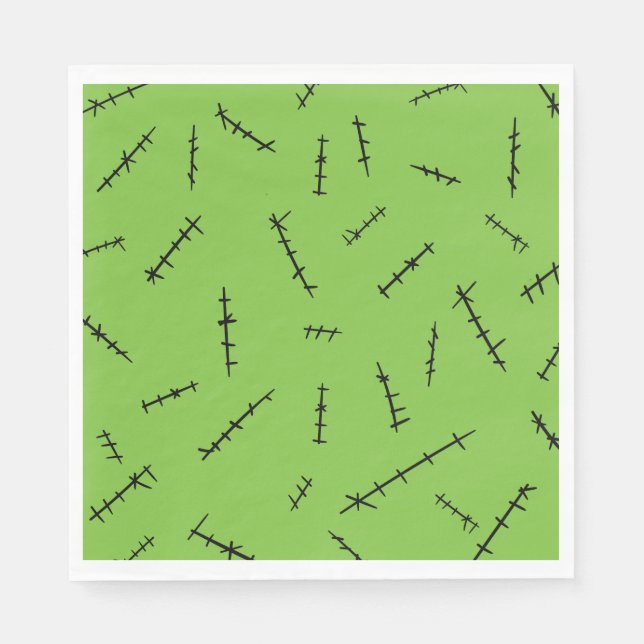 Guardanapo De Papel Frankenstein Stitches (Frente)